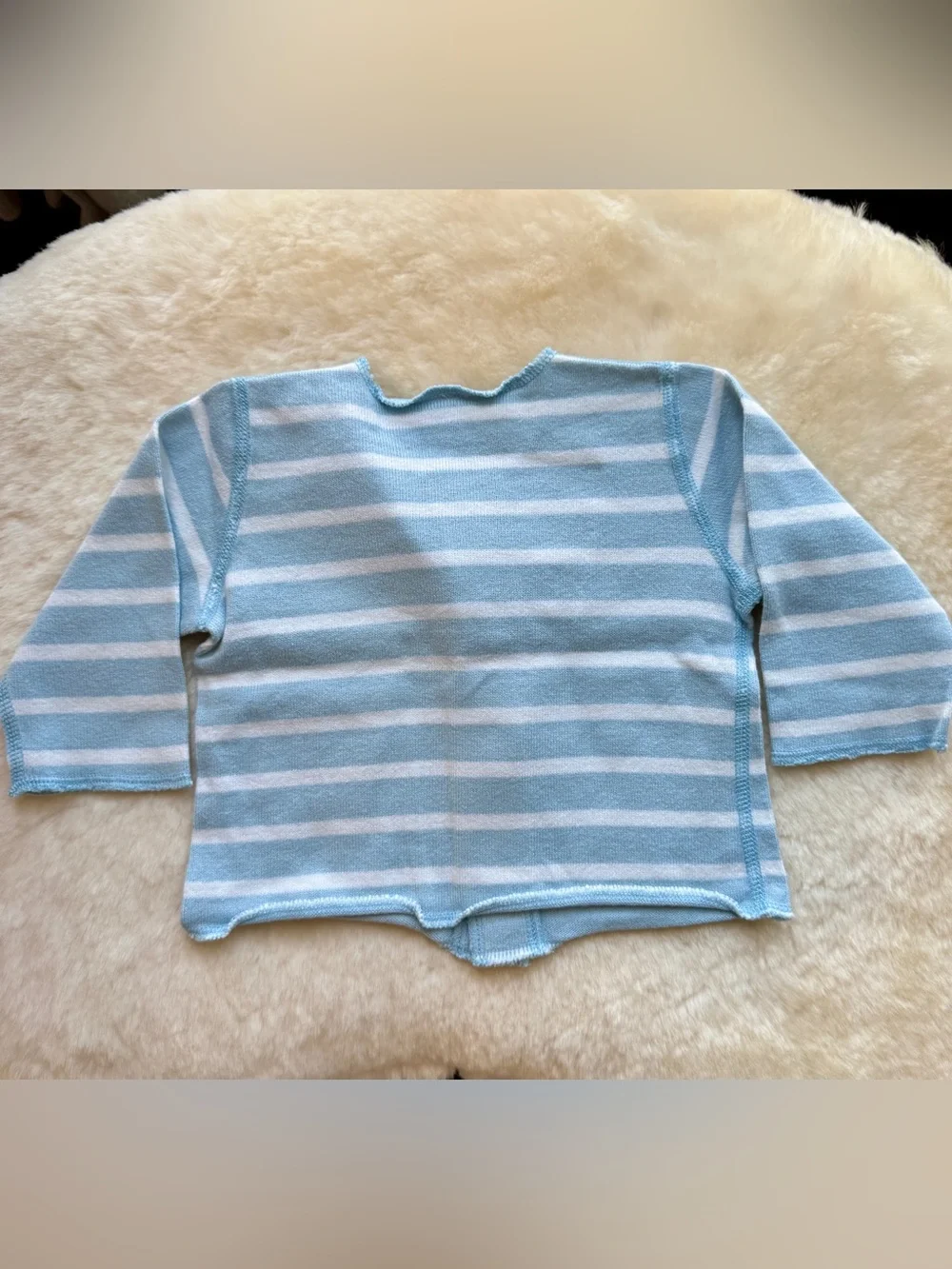 Petit Bateau designer baby wear  Blue & White Striped Top